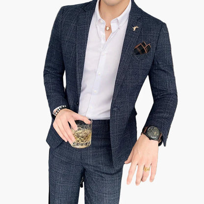 Herren Business Anzug Set – Moderner Slim Fit Anzug für Büro und besondere Anlässe
