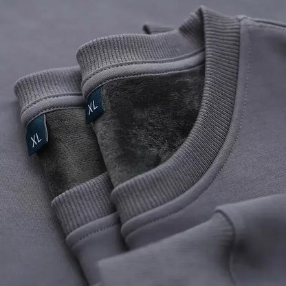 Unisex Langarm Sweatshirt Rundhals mit weichem Innenfutter