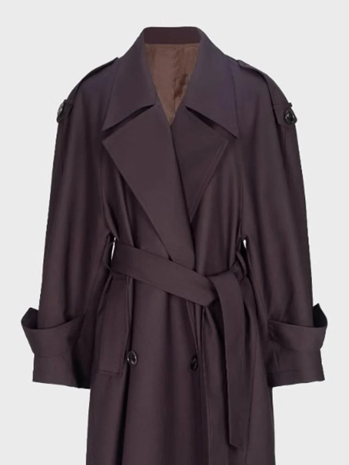 Trenchcoat für Damen mit Gürtel und Doppelreiher