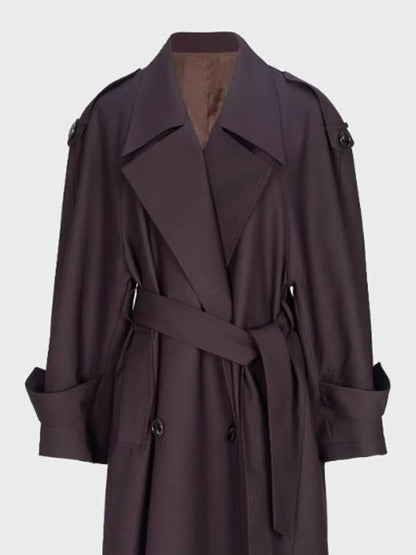 Trenchcoat für Damen mit Gürtel und Doppelreiher