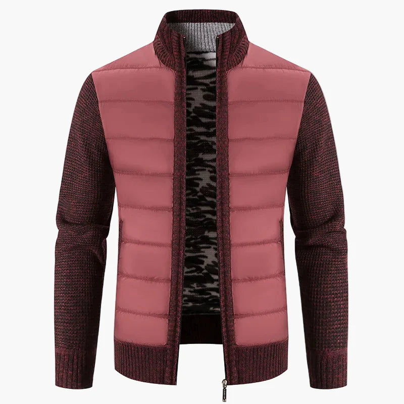 Herren Steppstrickjacke mit Reißverschluss – Modischer Freizeit- und Alltagsbegleiter