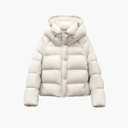 Damen Steppjacke Winter Warm Pufferjacke mit Kapuze – Modischer Alltagsbegleiter
