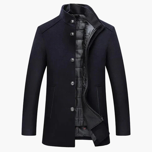 Herren Eleganter Wintermantel – Klassische Business- und Freizeitjacke
