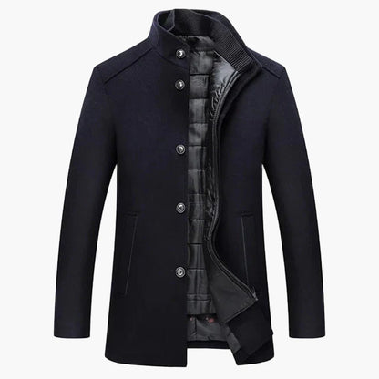 Herren Eleganter Wintermantel – Klassische Business- und Freizeitjacke