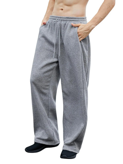 Unisex Jogginghose Schwarz – Bequeme Freizeithose mit Kordelzug und Seitentaschen