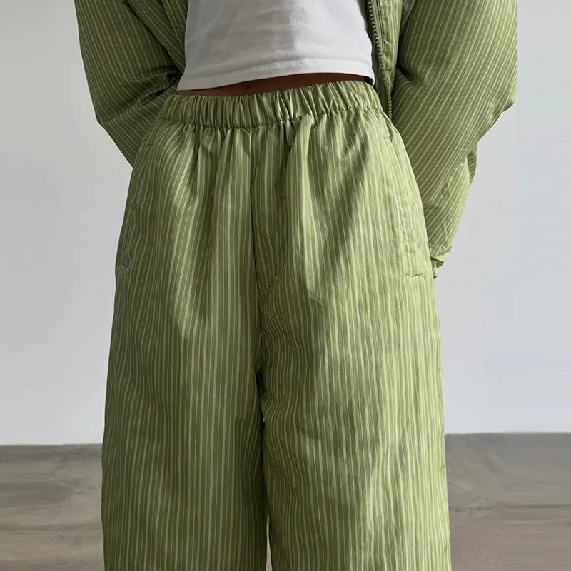 Damen Oversize Steppjacke Gemustert mit Kapuze