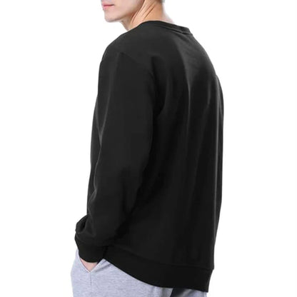 Unisex Langarm Sweatshirt Rundhals Basic Pullover in verschiedenen Farben