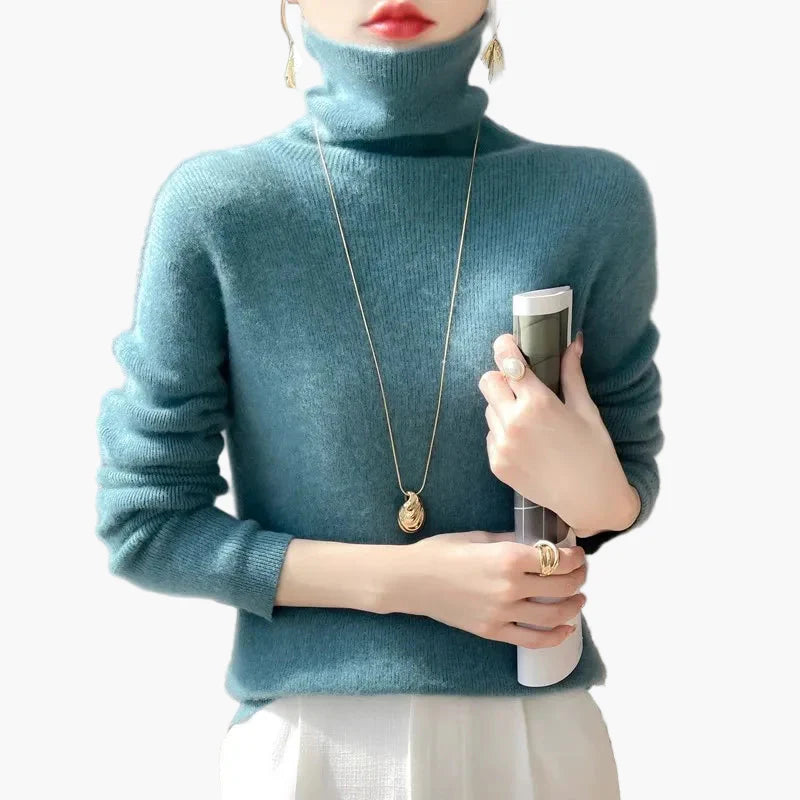 Damen Rollkragenpullover Elegant Weich Modern Alltag & Büro