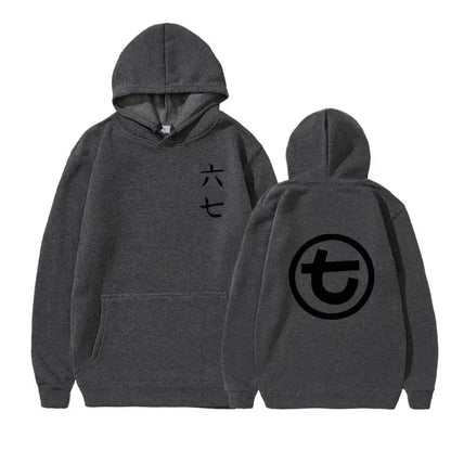 Unisex Kapuzenpullover mit Kängurutasche und Front-/Rückenprint
