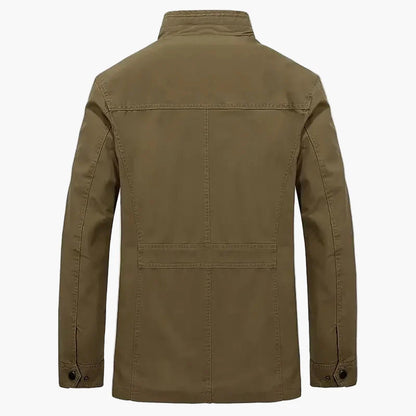 Herren Übergangsjacke im Outdoor-Stil mit Stehkragen und Mehrfachtaschen – Casual Freizeitjacke für Alltag und Reisen