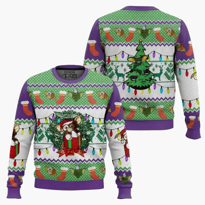 Herren Weihnachtspullover Gremlins Ugly Christmas Sweater – Lustiger Fanartikel für Weihnachten