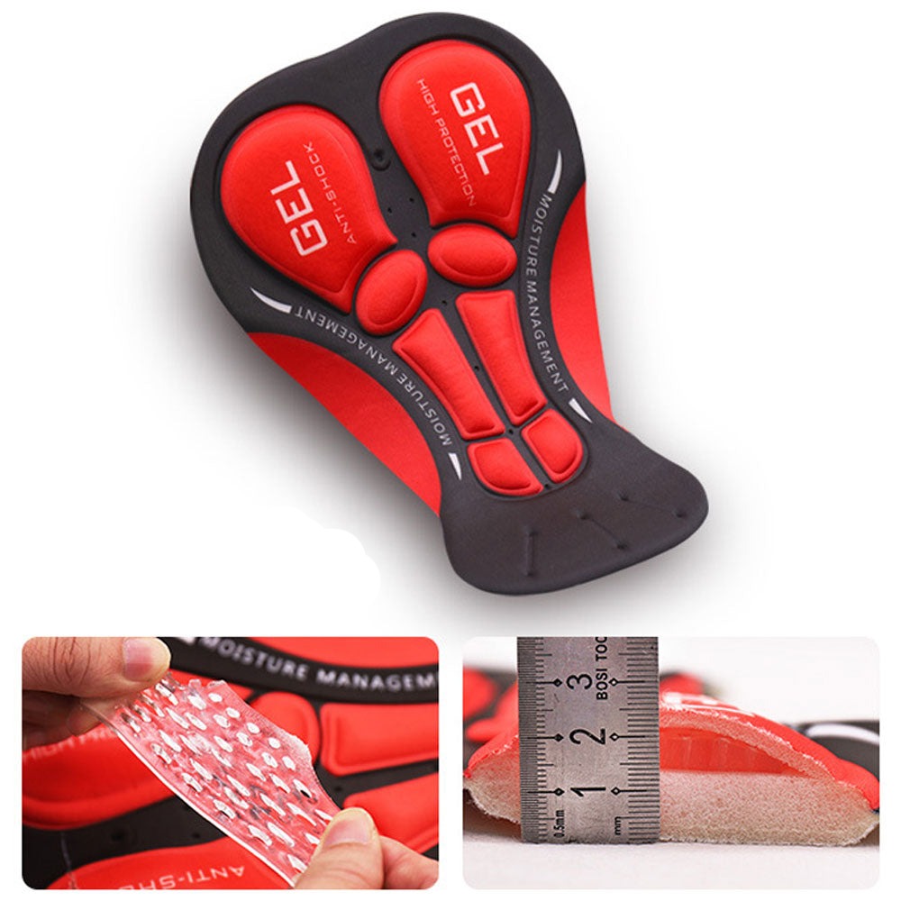 Herren Fahrradhose mit 5D-Gel-Polster – Atmungsaktive, stoßdämpfende Radunterhose für Mountainbike, Rennrad & Pendler