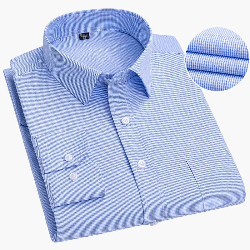 Herren Business Hemd Slim Fit – Gestreiftes Langarmhemd für Büro & Alltag