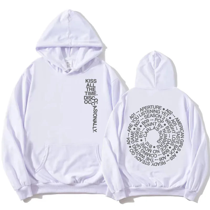 Unisex Kapuzenpullover mit aufgedrucktem Text und Motiv