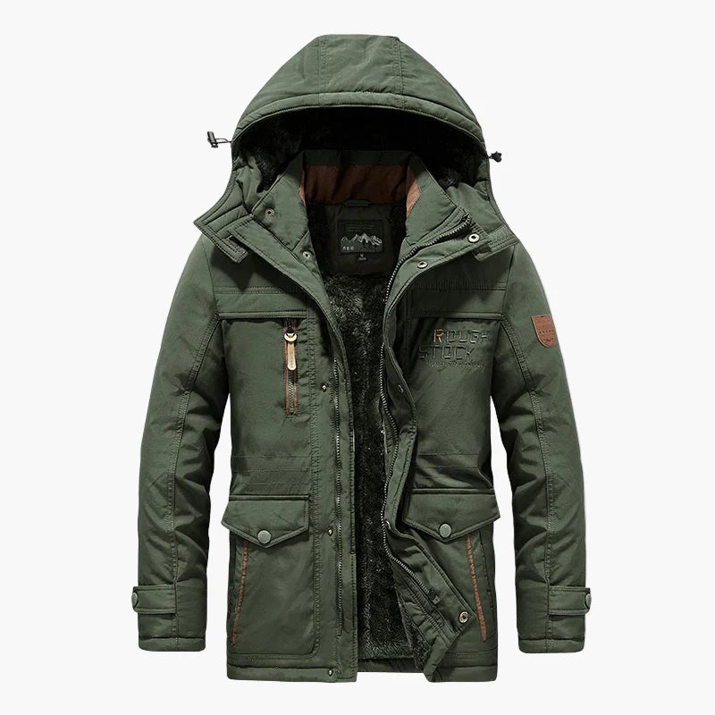 Herren Winter Outdoor Parka mit Kapuze – Warme Freizeitjacke für kalte Tage