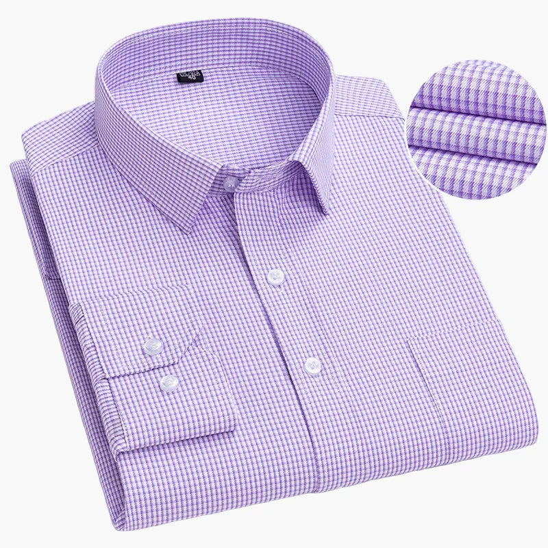 Herren Business Hemd Slim Fit – Gestreiftes Langarmhemd für Büro & Alltag