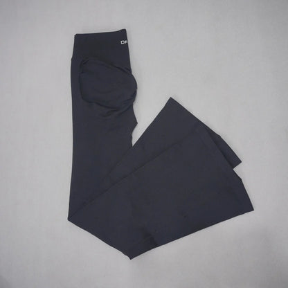 Damen Yoga Hose mit hohem Bund, Bootcut Sportleggings