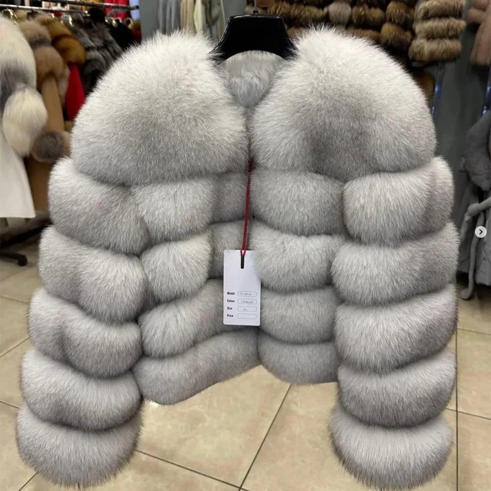 Damen Kurzjacke aus Kunstpelz, Winter Warmes Plüschjacke, Langarm Felljacke