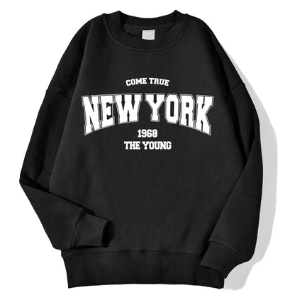 Unisex Sweatshirt Rundhalsausschnitt mit Motivdruck Langarm Oberteil Freizeit