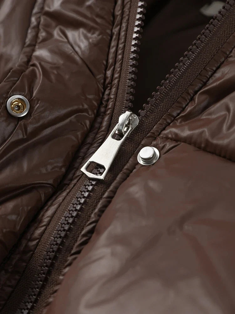 Damen Steppjacke mit Kapuze & Kordelzug Taille – Verschiedene Farben