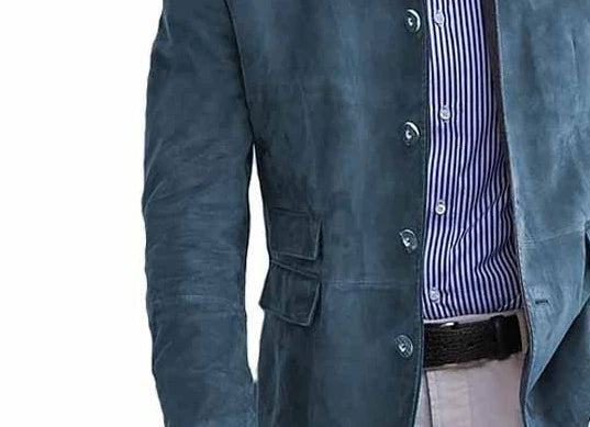 Herren Stehkragen Sakko – Eleganter Freizeit- und Business-Blazer im modernen Look