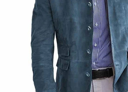 Herren Stehkragen Sakko – Eleganter Freizeit- und Business-Blazer im modernen Look