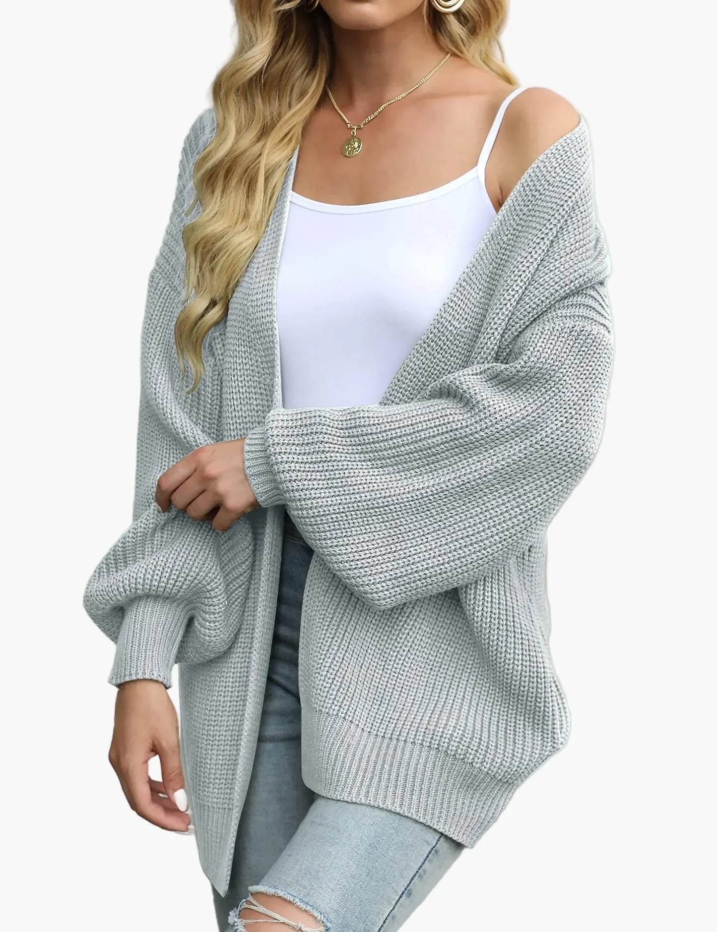 Damen Strick-Cardigan im Oversize-Look – Lässiger Herbst- und Winter-Style