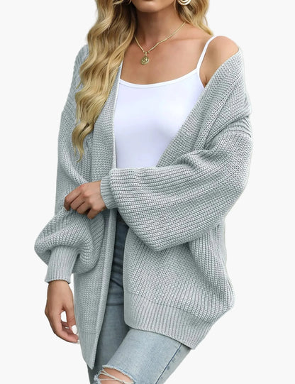 Damen Strick-Cardigan im Oversize-Look – Lässiger Herbst- und Winter-Style