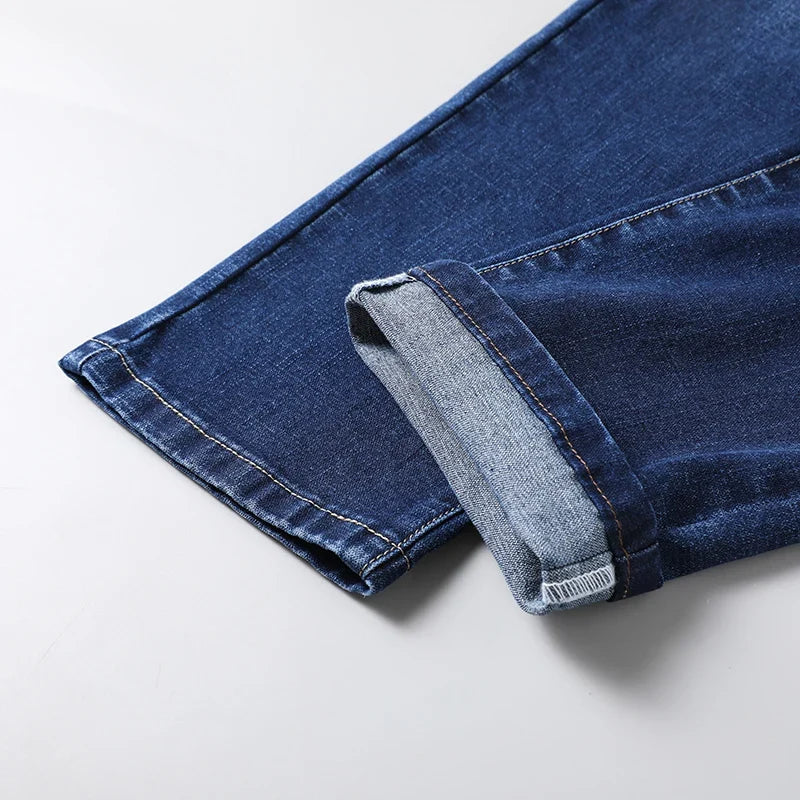 Herren Jeanshose im klassischen Stil, Dunkelblau