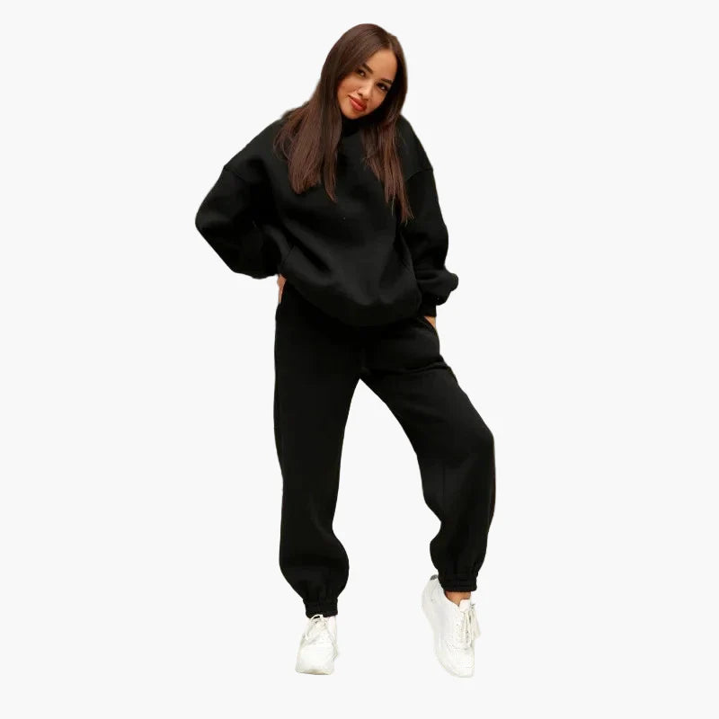 Damen Oversize Hoodie & Jogginghose Set – Bequemer Freizeitanzug im modernen Streetwear-Stil