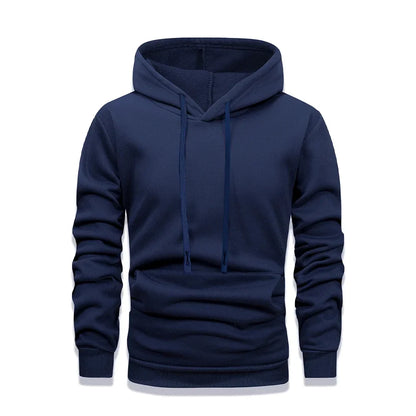 Herren Hoodie Unifarben Kapuzenpullover mit Kängurutasche
