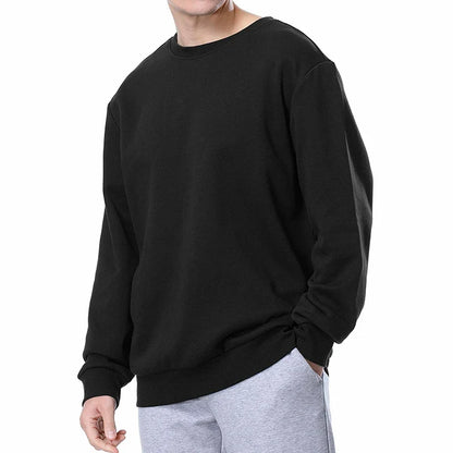 Unisex Langarm Sweatshirt Rundhals Basic Pullover in verschiedenen Farben