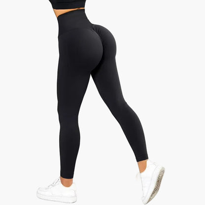 Damen Seamless Sport Leggings mit Push-Up-Effekt – High Waist, Figurformend, Perfekt für Fitness & Alltag
