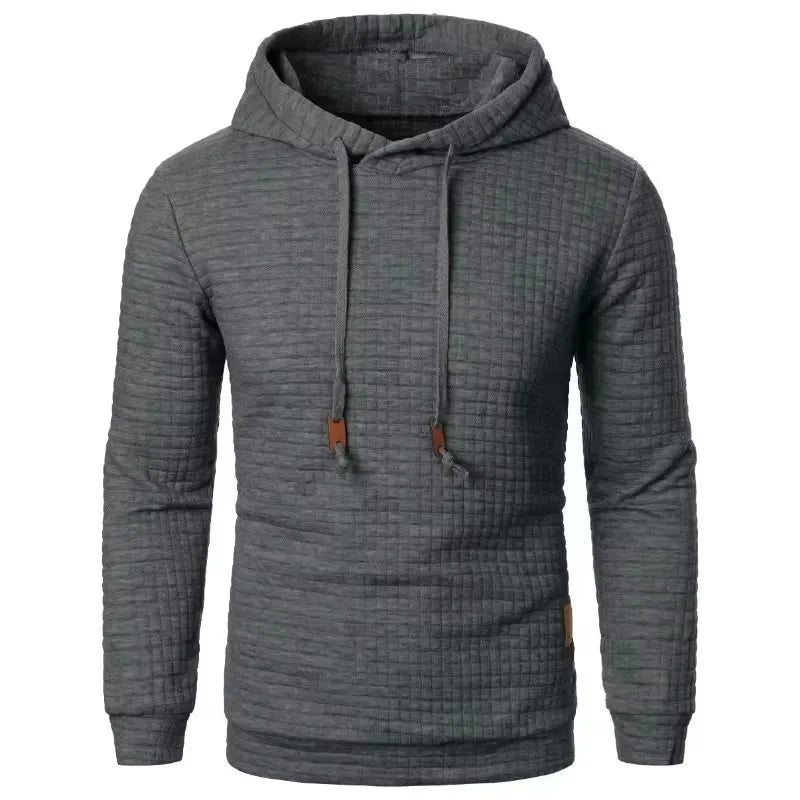 Herren Hoodie mit Strukturmuster und Kapuze