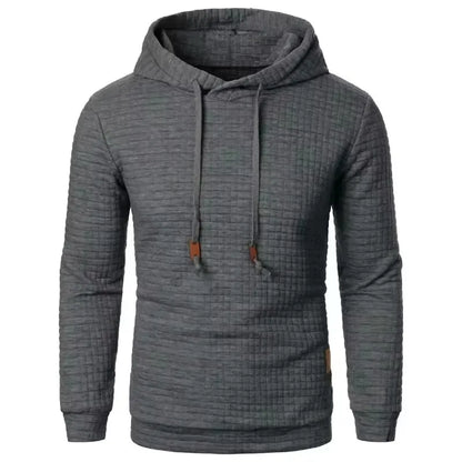 Herren Hoodie mit Strukturmuster und Kapuze