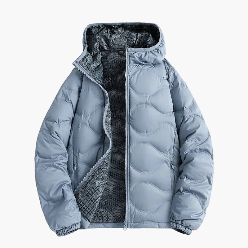 Herren Daunenjacke Winter Outdoor Steppjacke mit Kapuze – Warm & Leicht