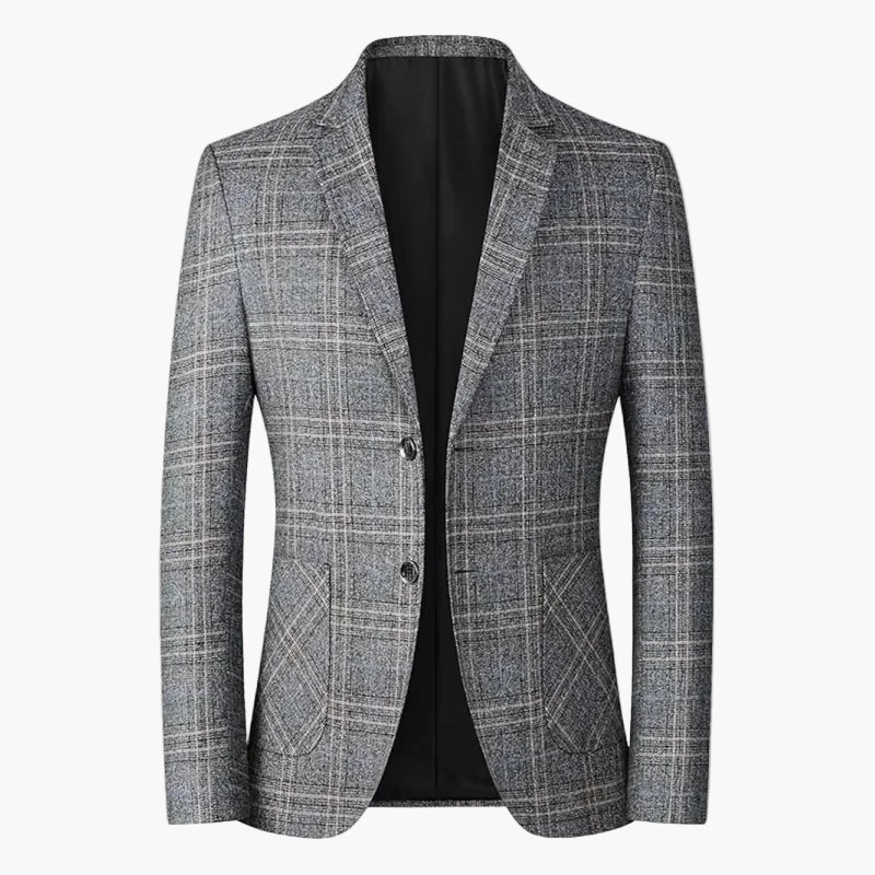 Herren Business Casual Sakko Modern Kariert – Eleganter Blazer für Büro & Freizeit