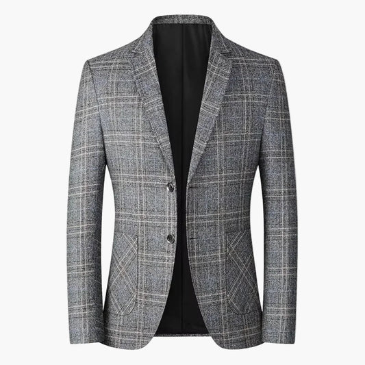 Herren Business Casual Sakko Modern Kariert – Eleganter Blazer für Büro & Freizeit