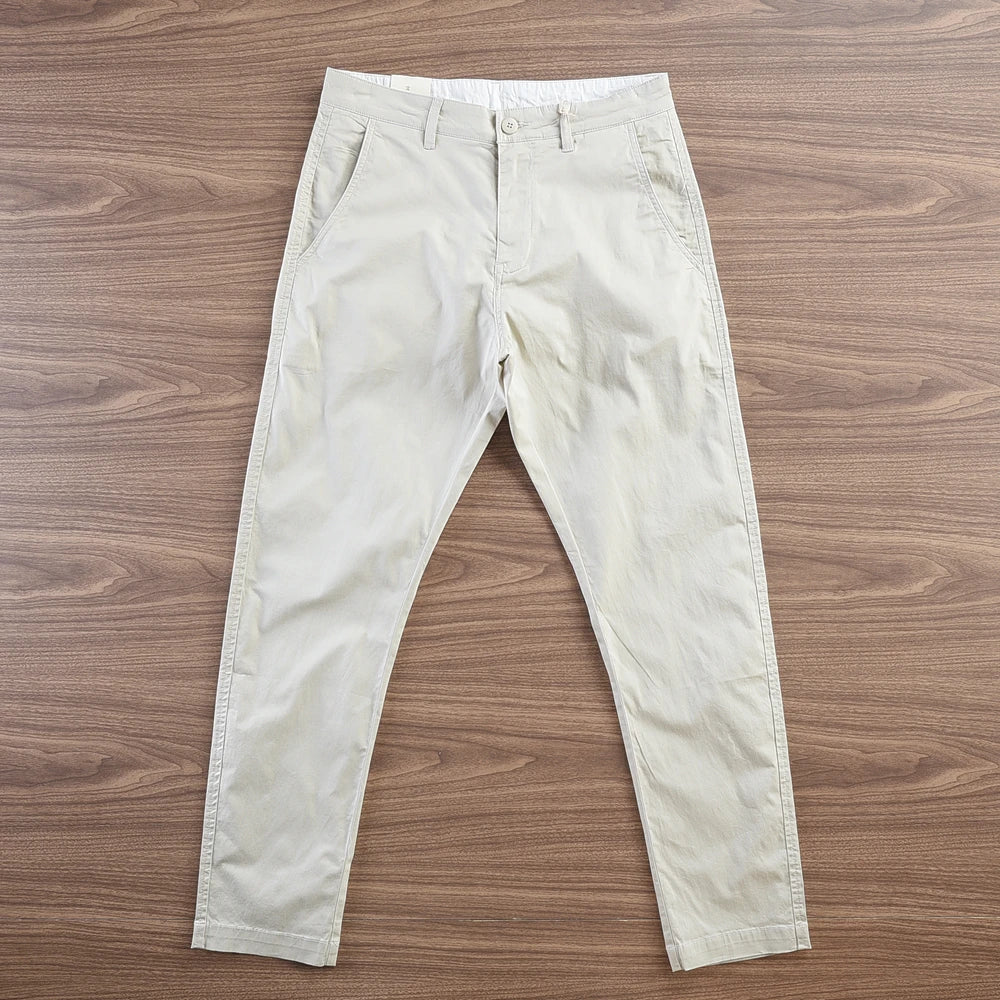 Herren Chino Hose in Dunkelblau, Khaki und Hellbeige, Komfortabler Schnitt