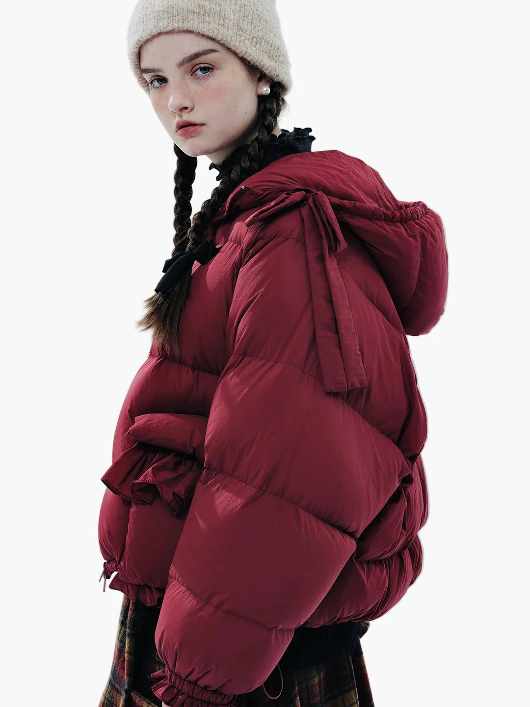 Damen Oversize Steppjacke im Vintage-Stil für Herbst und Winter – Modisch und Vielseitig