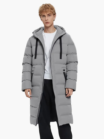 Herren Winter Steppmantel Parka Lang – Lässiger Outdoor-Mantel für Alltag & Skifahren
