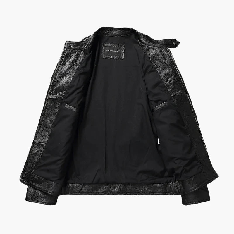Herren Motorradjacke im Biker-Stil – Schlanke Passform für Freizeit und Alltag