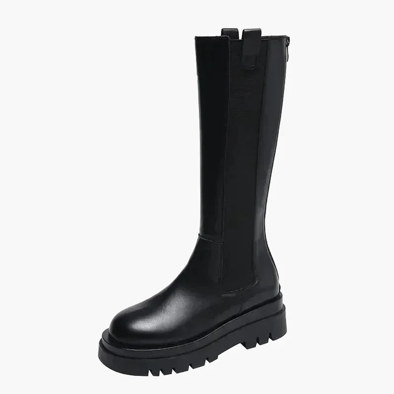 Damen Stiefel mit Plateau-Sohle – Modische Stiefel für Alltag und Freizeit