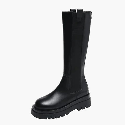 Damen Stiefel mit Plateau-Sohle – Modische Stiefel für Alltag und Freizeit