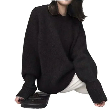 Damen & Herren Retro Pullover – Locker Geschnittener Strickpullover für Herbst und Winter, Vintage Stil