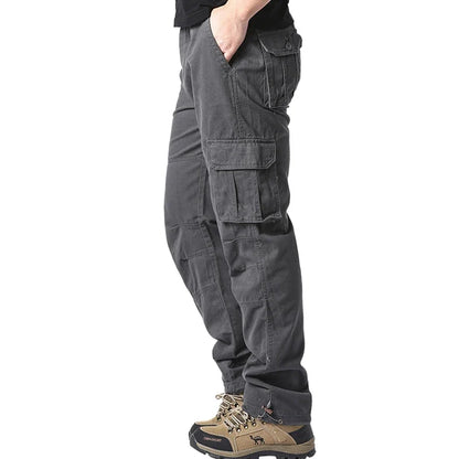 Herren Cargo Hose Freizeithose mit Taschen Outdoor Arbeitshose