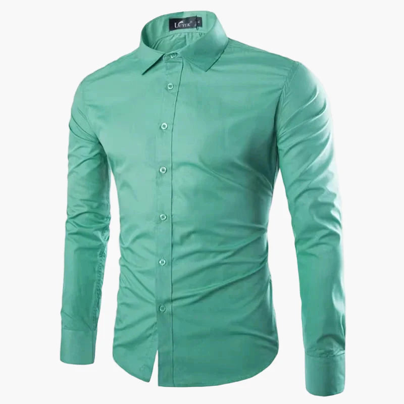 Herren Slim Fit Business Freizeit Hemd – Langarm, Modernes Design, Vielseitig für Büro und Alltag