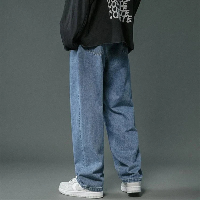 Loose Fit Jeans Damen Herren, Weite Passform, Casual Denim Hose