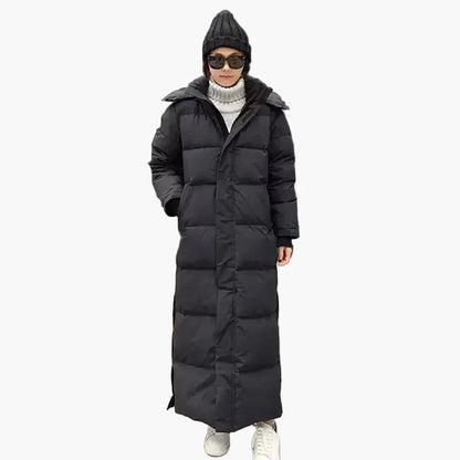 Damen Winter Steppmantel Lang – Modischer Outdoor Daunenmantel für kalte Tage