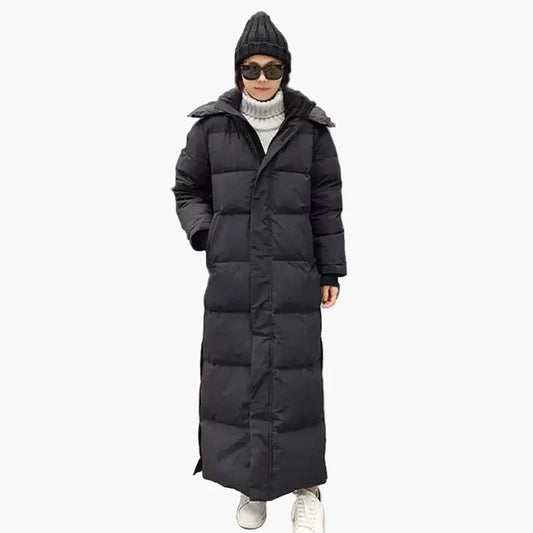 Damen Winter Steppmantel Lang – Modischer Outdoor Daunenmantel für kalte Tage